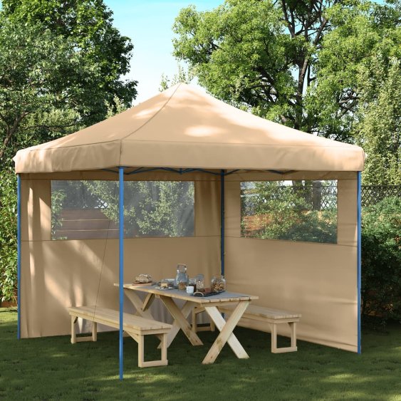 vidaXL Partyzelt Faltbar Pop-Up Beige 292x292x315 cm
