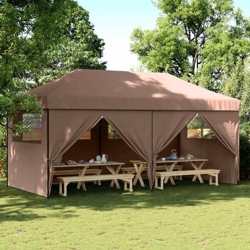 vidaXL Partyzelt Faltbar Pop-Up Beige 580x292x315 cm