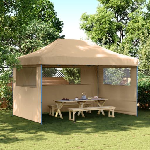vidaXL Partyzelt Faltbar Pop-Up Beige 440x292x315 cm