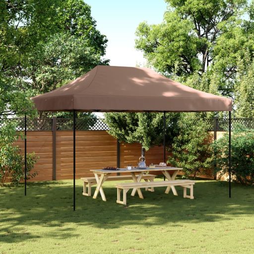 vidaXL Partyzelt Faltbar Pop-Up Beige 410x279x315 cm