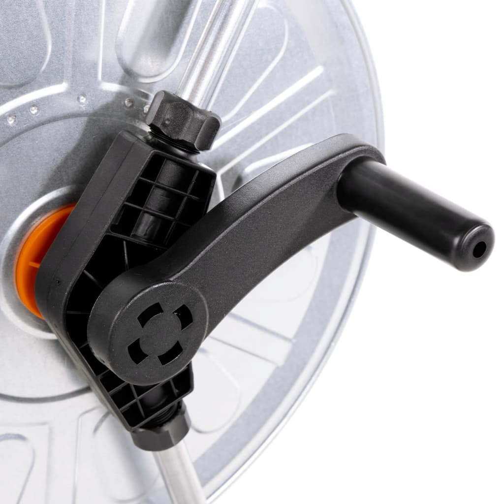 vidaXL Schlauchwagen für 80 m 1/2" oder 50 m 3/4" Schlauch Stahl