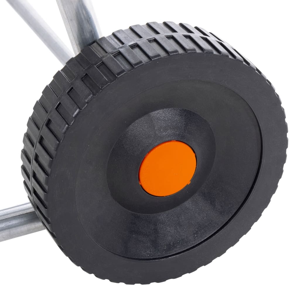 vidaXL Schlauchwagen für 80 m 1/2" oder 50 m 3/4" Schlauch Stahl