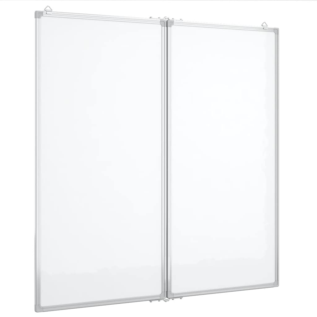 vidaXL Magnetisches Whiteboard Klappbar 80x80x1,7 cm Aluminium