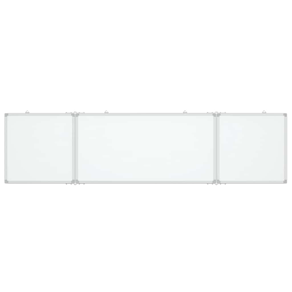 vidaXL Magnetisches Whiteboard Klappbar 160x40x1,7 cm Aluminium