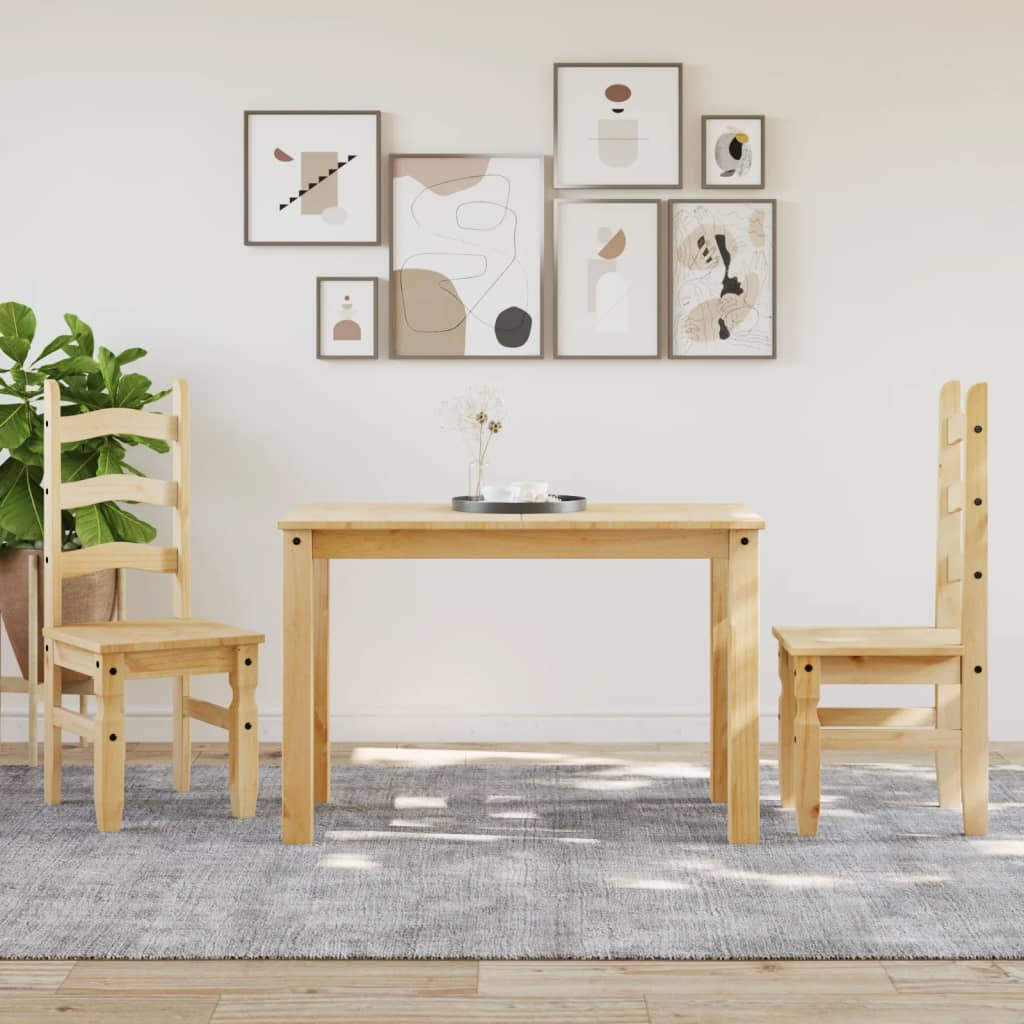 vidaXL Essstühle 2 Stk. Corona 42x47x107 cm Massivholz Kiefer