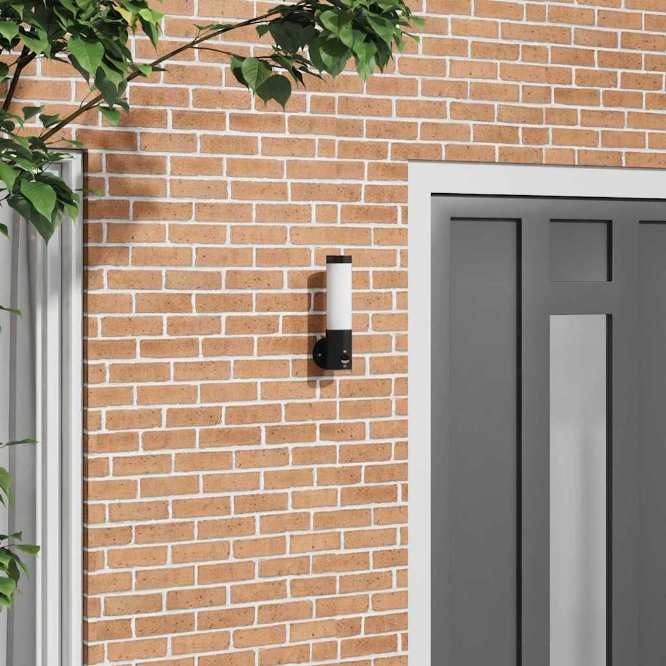 vidaXL Außenwandleuchte Silber 12 x 7.5 x 27 cm Edelstahl