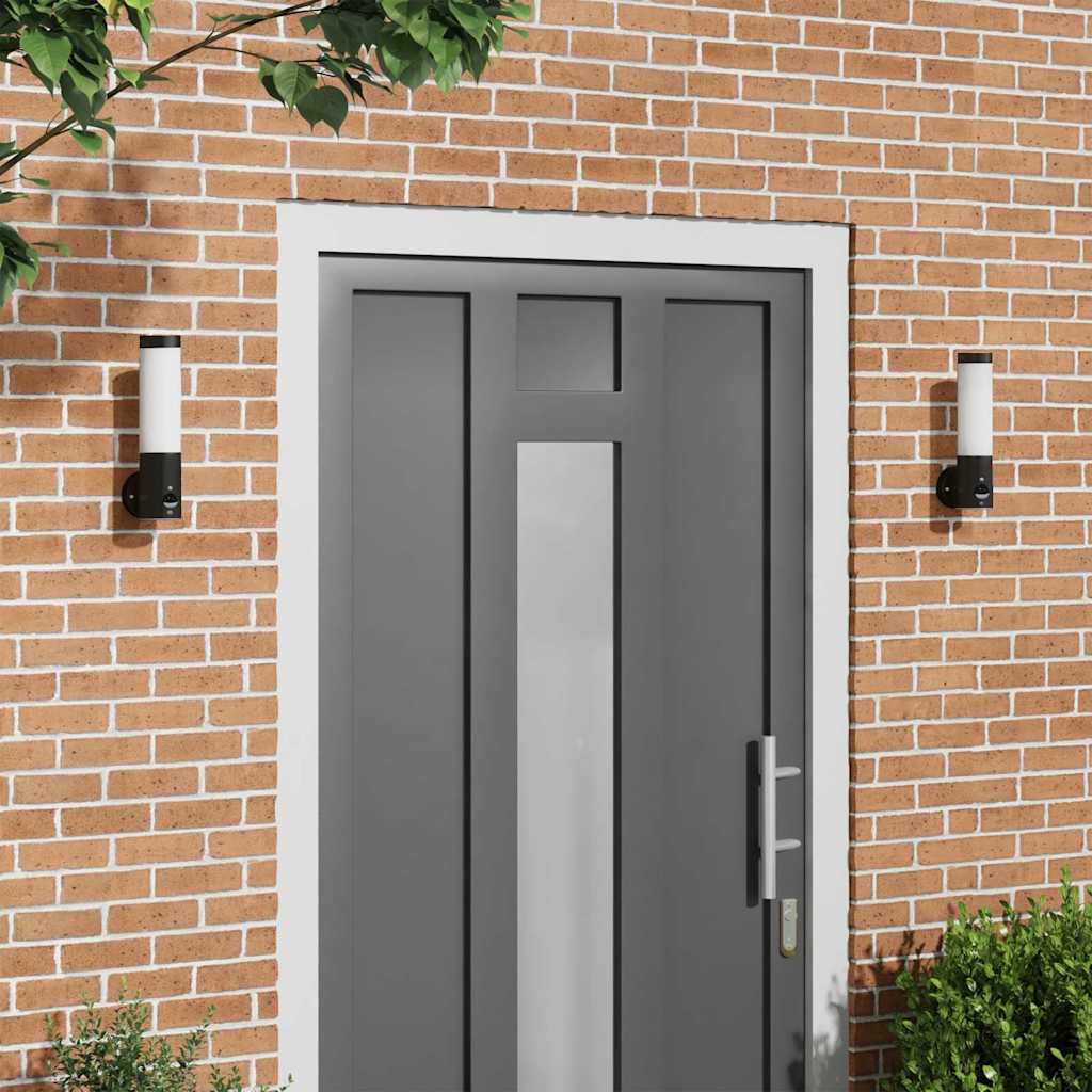 vidaXL Außenwandleuchte Silber 12 x 7.5 x 27 cm Edelstahl