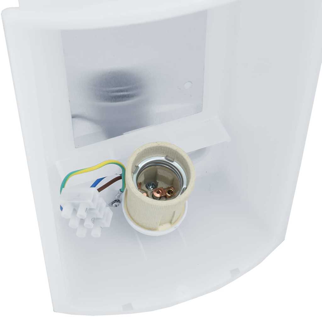 vidaXL Außenwandleuchte Silber 23,5 x 9 x 26 cm Edelstahl und Plastik