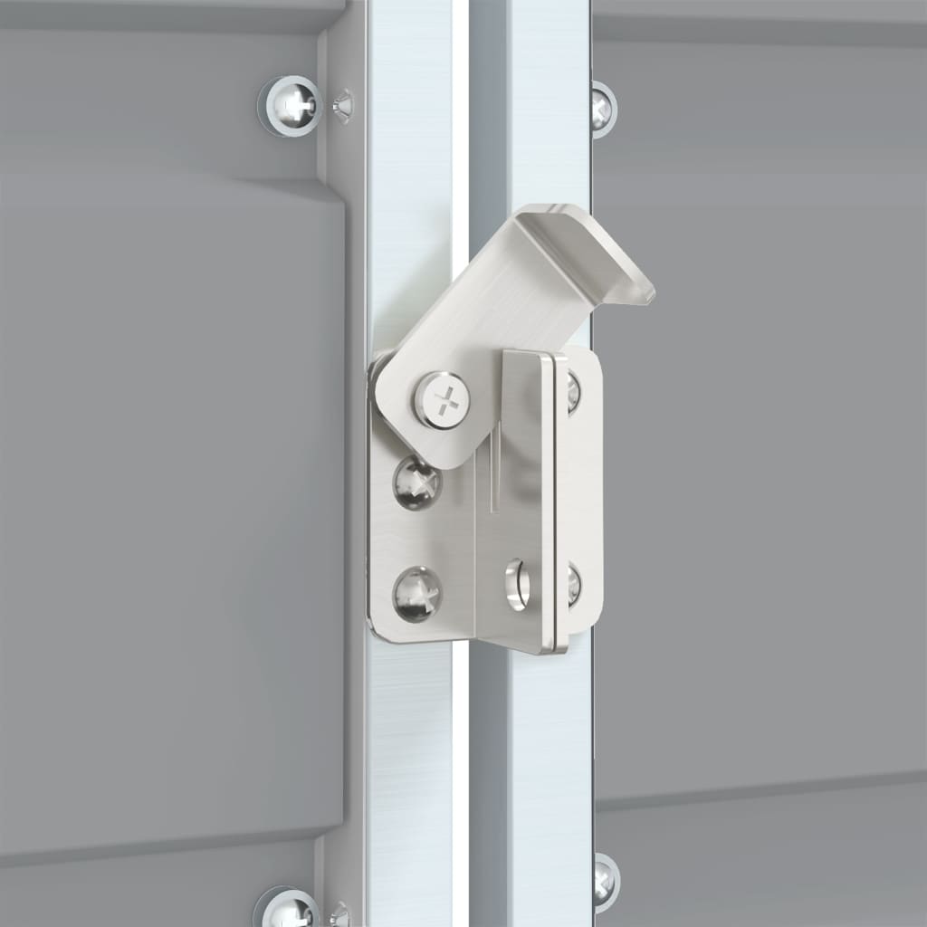 vidaXL Mülltonnenbox für 1 Tonne Grau 72x81x115 cm Stahl