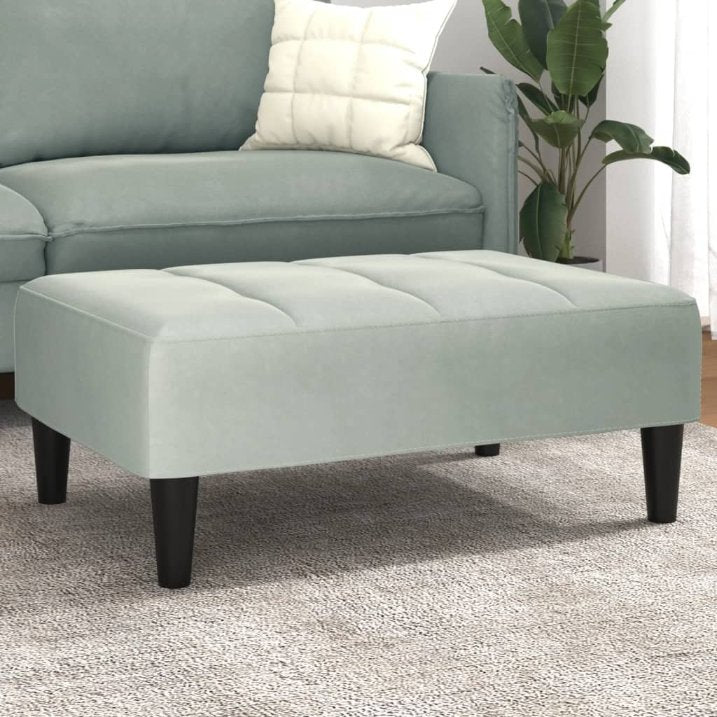 vidaXL Fußhocker Blau 77x55x31 cm Samt