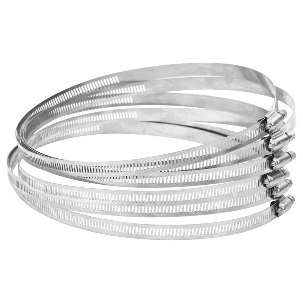 vidaXL Schlauchschellen 6 Stk. 91-110 mm Edelstahl 304