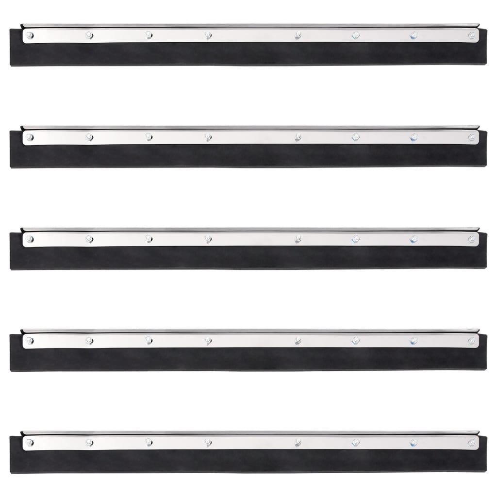 vidaXL Bodenabzieher 45,5x2x5 cm Stahl und Gummi