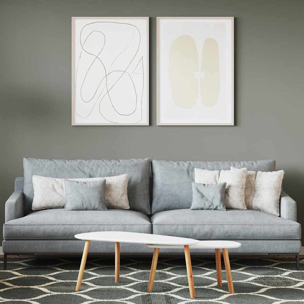 vidaXL Wandfarbe Grau 16,5 x 16,5 x 16 cm Wall Print