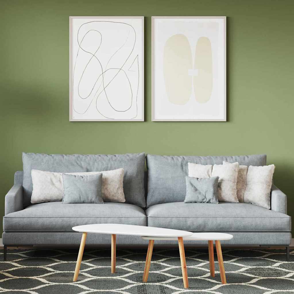 vidaXL Wandfarbe Grau 16,5 x 16,5 x 16 cm Wall Print