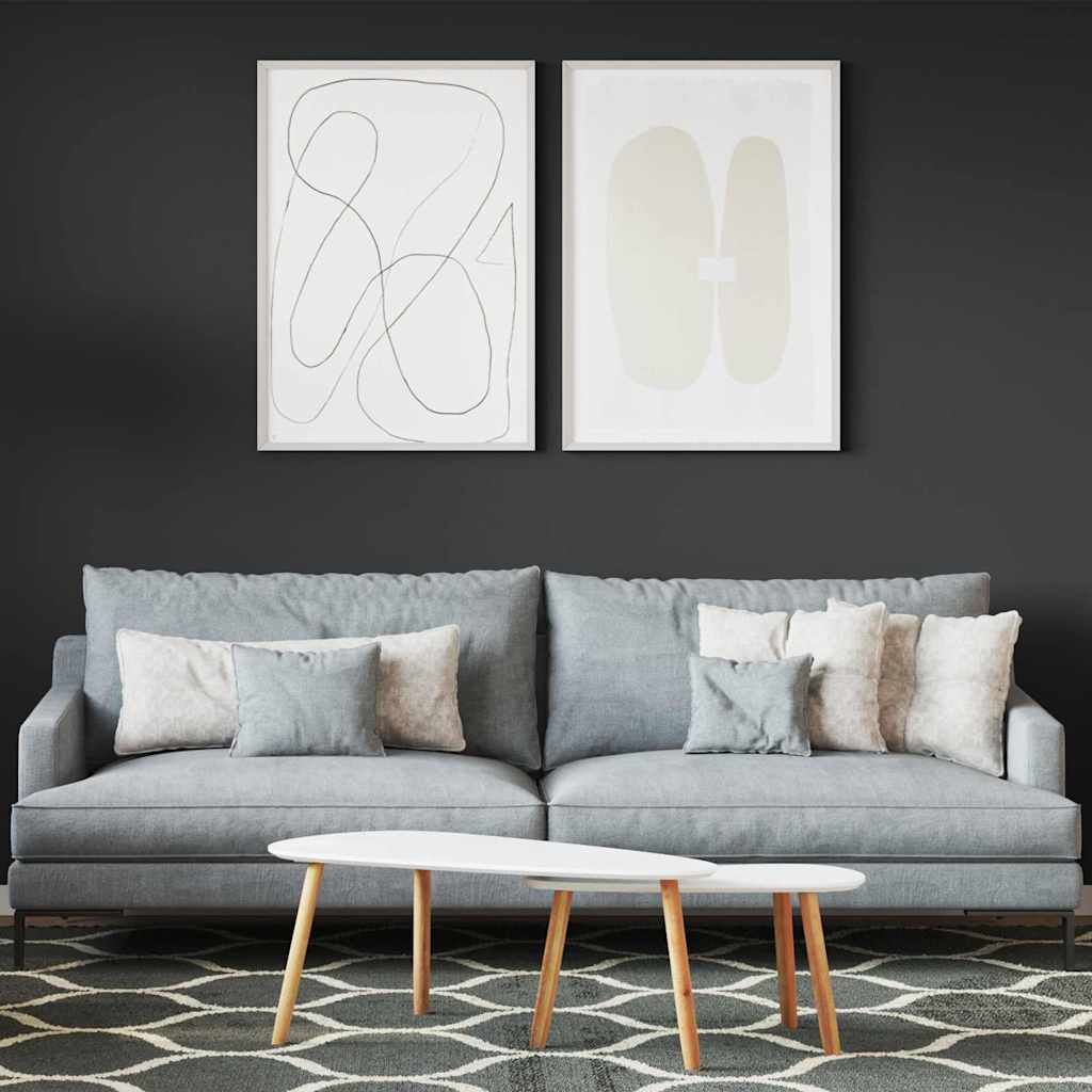 vidaXL Wandfarbe Grau 16,5 x 16,5 x 16 cm Wall Print