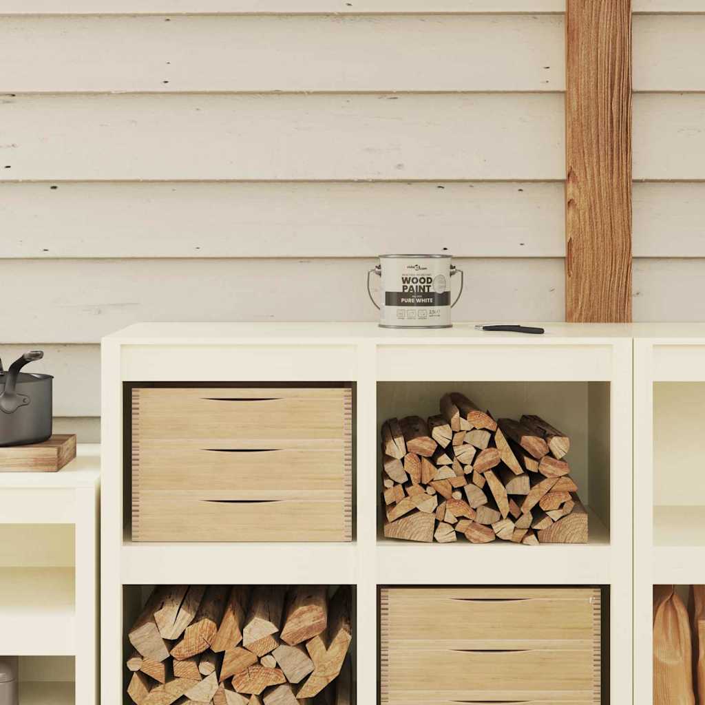 vidaXL Holzfarbe Schwarz 16,5 x 16,5 x 16 cm Wall Print