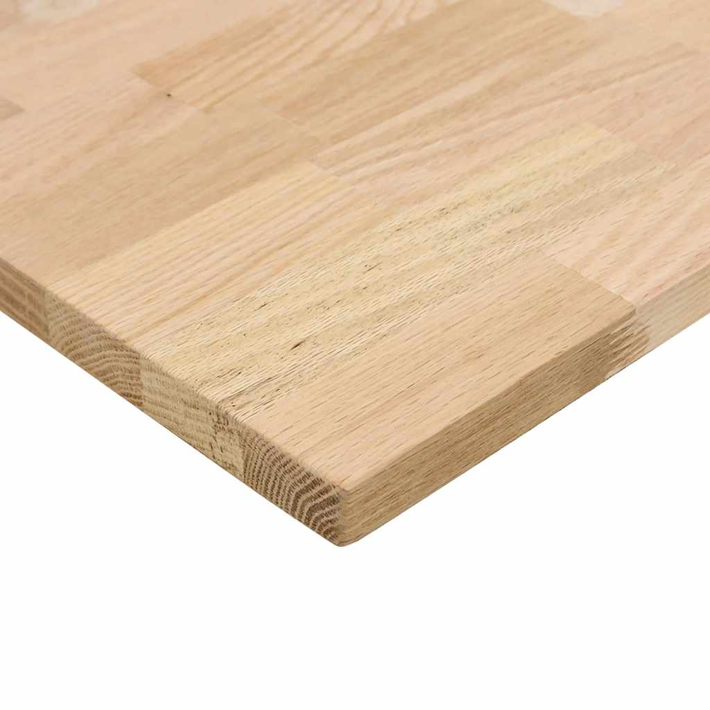 vidaXL Schreibtischplatte Unbehandelt 80x50x2,5 cm Massivholz Eiche