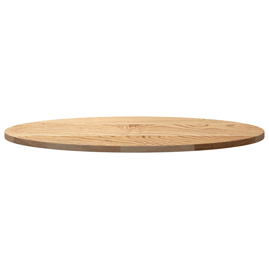 vidaXL Tischplatte 80x40x2 cm Massivholz Eiche Oval