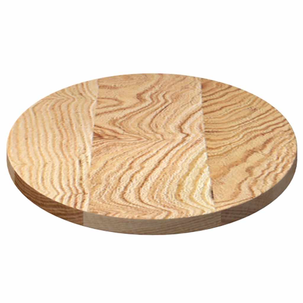 vidaXL Tischplatte 80x40x2 cm Massivholz Eiche Oval