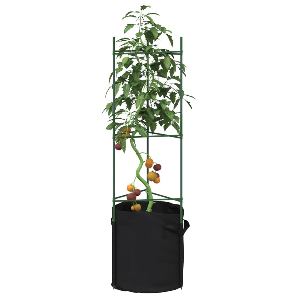 vidaXL Tomatenkäfige 4 Stk. 116 cm Stahl und PP
