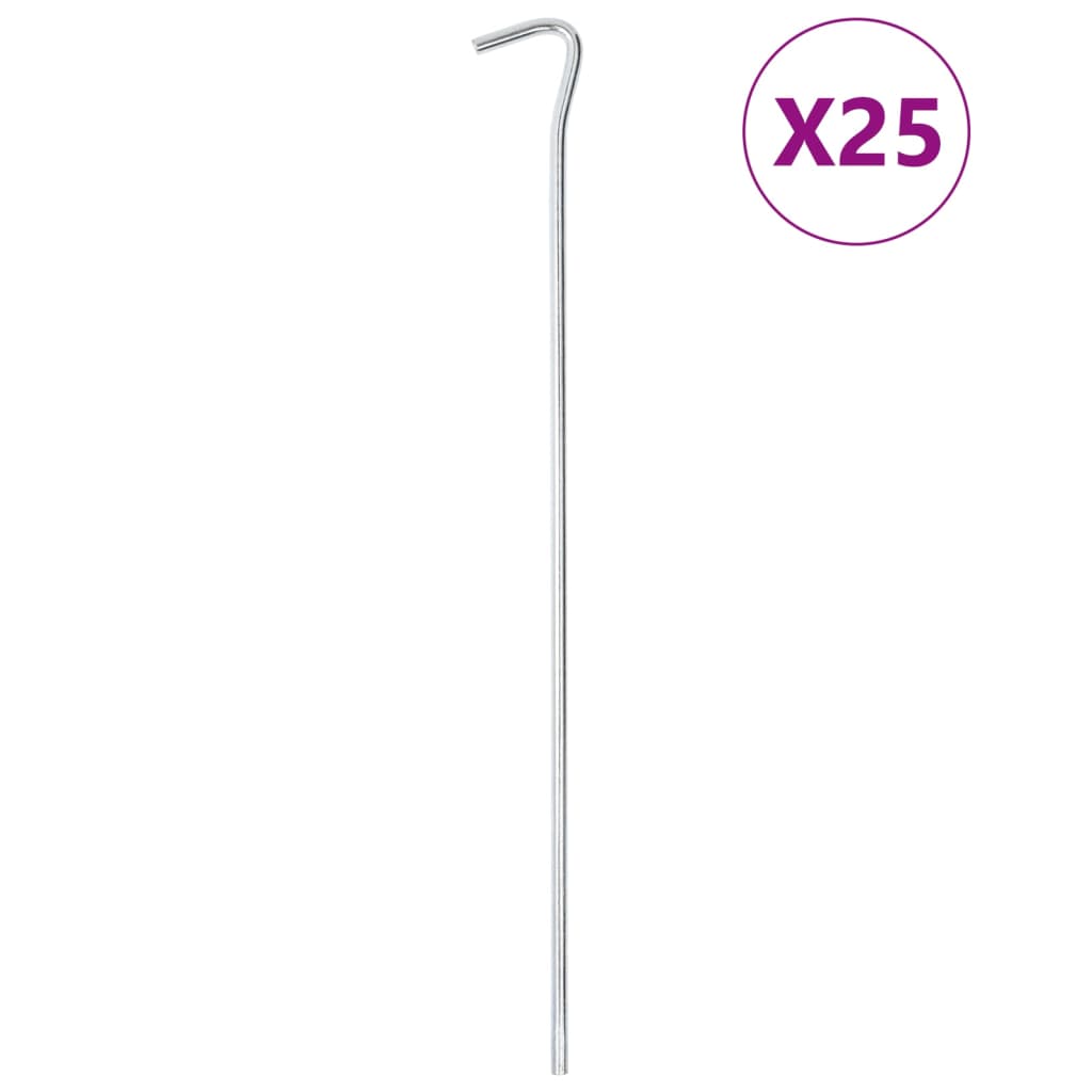 vidaXL Zeltheringe 50 Stk. 30 cm Ø4 mm Verzinkter Stahl