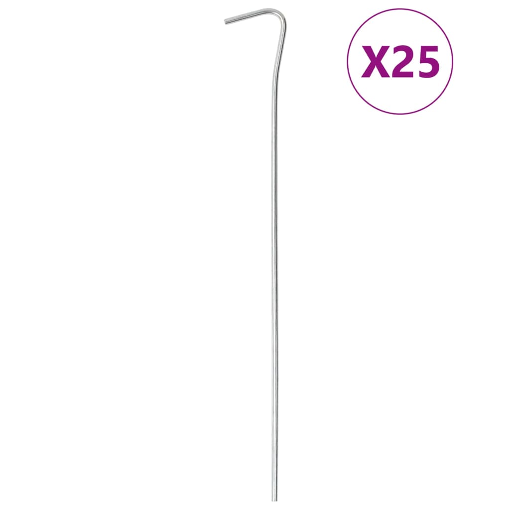 vidaXL Zeltheringe 50 Stk. 23 cm Ø3 mm Verzinkter Stahl