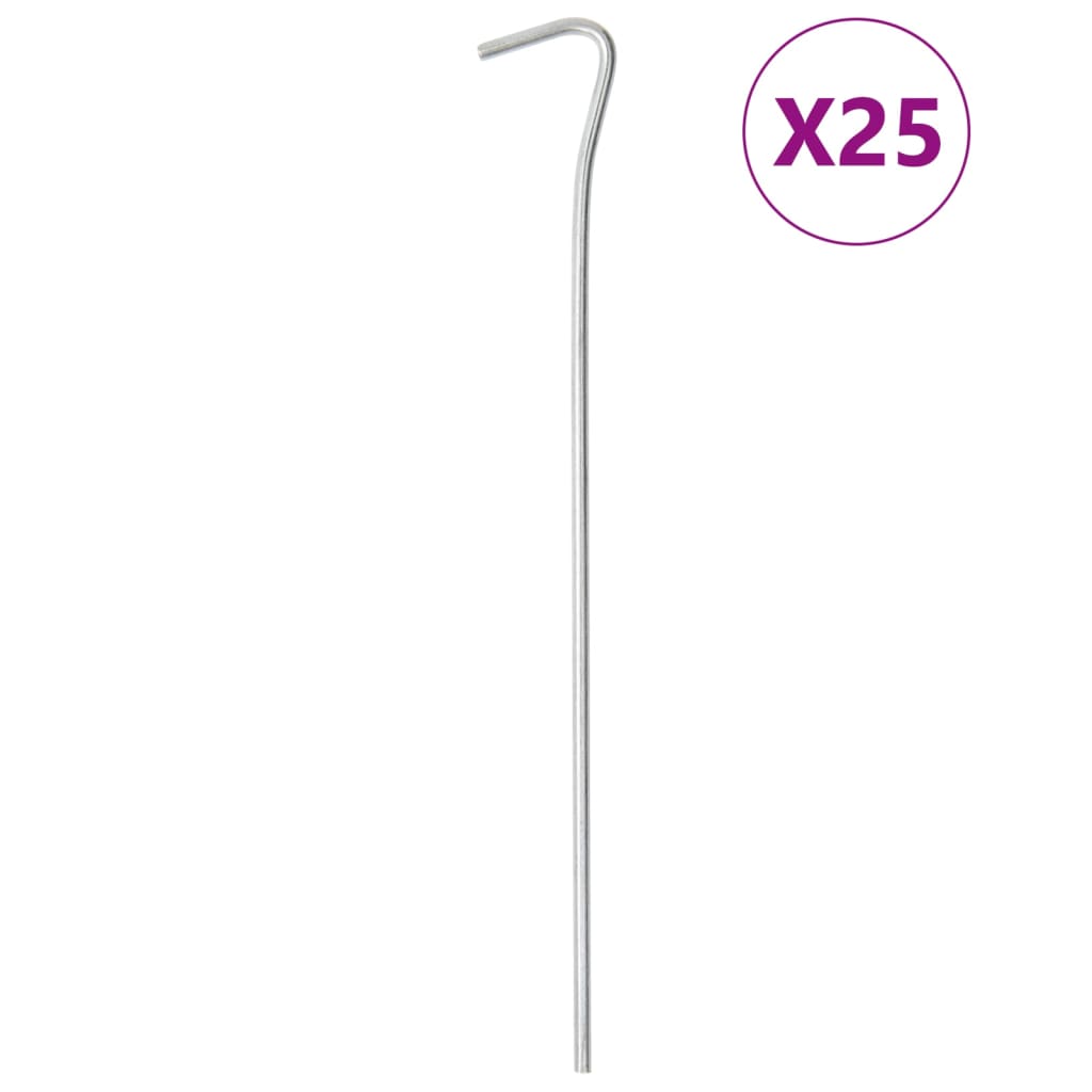 vidaXL Zeltheringe 50 Stk. 23 cm Ø3 mm Verzinkter Stahl