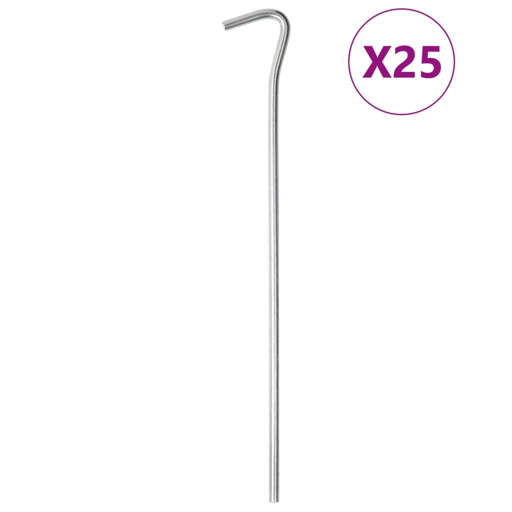 vidaXL Zeltheringe 50 Stk. 23 cm Ø3 mm Verzinkter Stahl