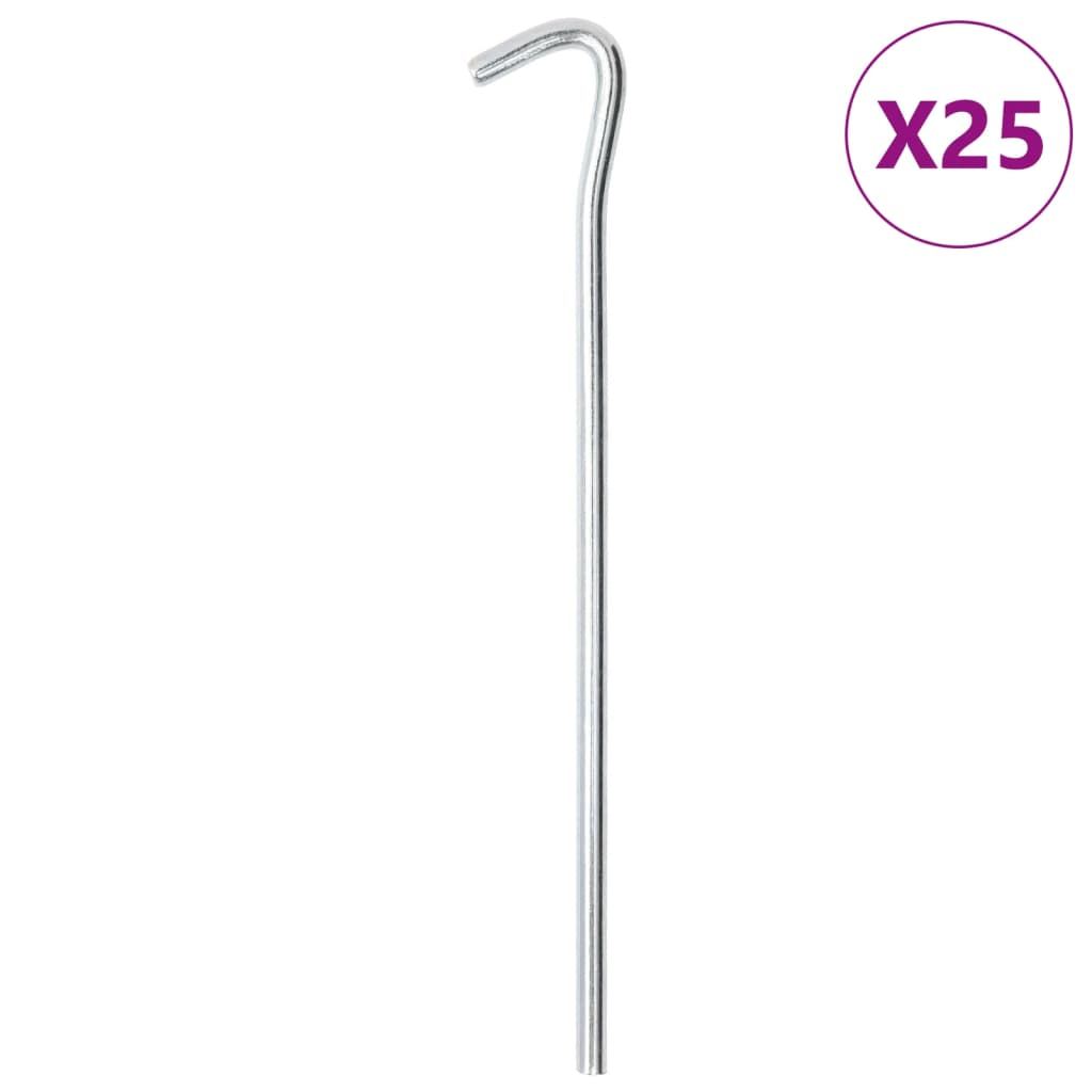 vidaXL Zeltheringe 50 Stk. 23 cm Ø3 mm Verzinkter Stahl