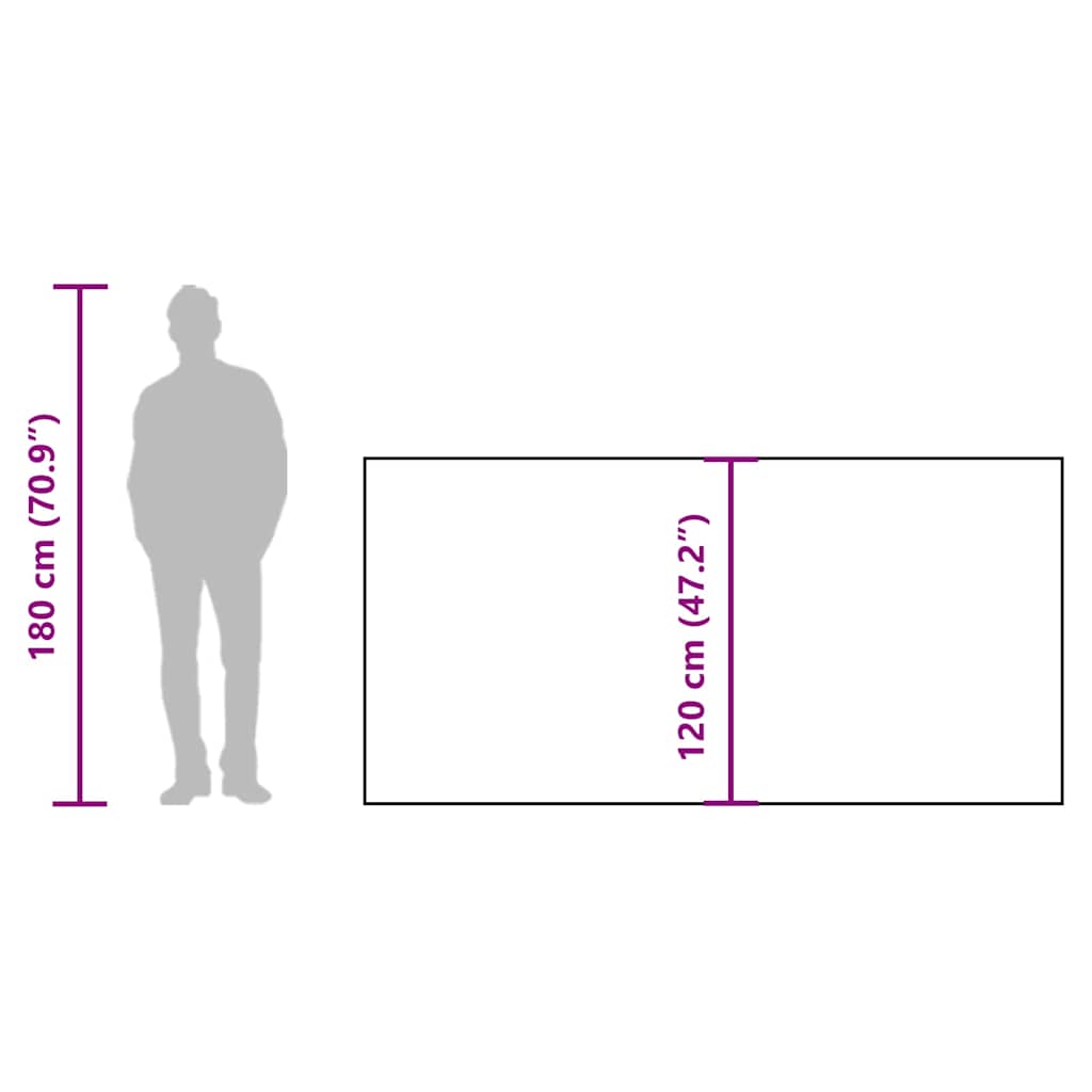 vidaXL Camping-Windschutz Grün 344x120 cm Wasserdicht