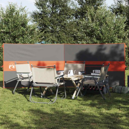 vidaXL Camping-Windschutz Grün 344x120 cm Wasserdicht