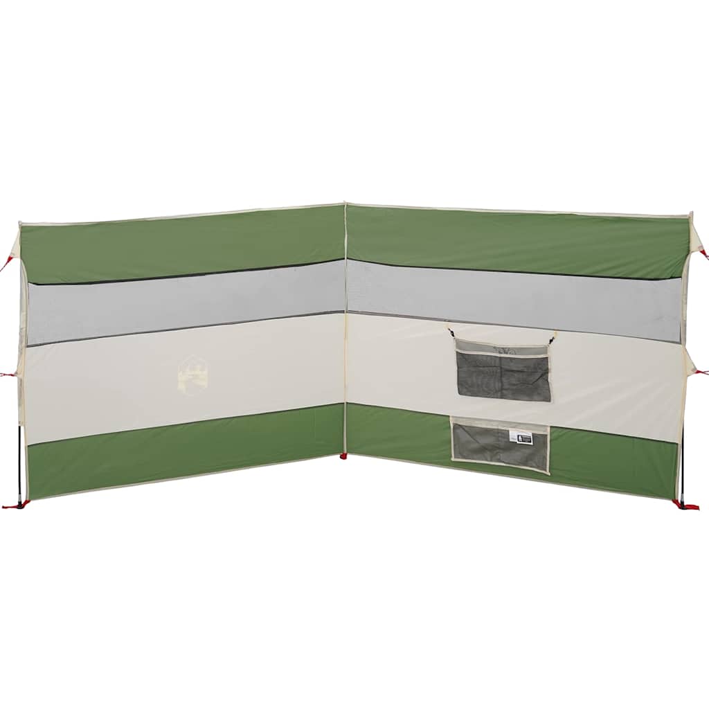vidaXL Camping-Windschutz Grün 340x130 cm Wasserdicht