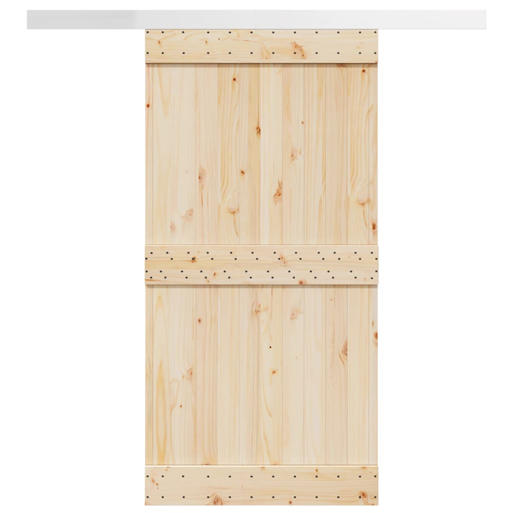 vidaXL Schiebetürbeschlag-Set 183 cm Aluminiumlegierung Silbern