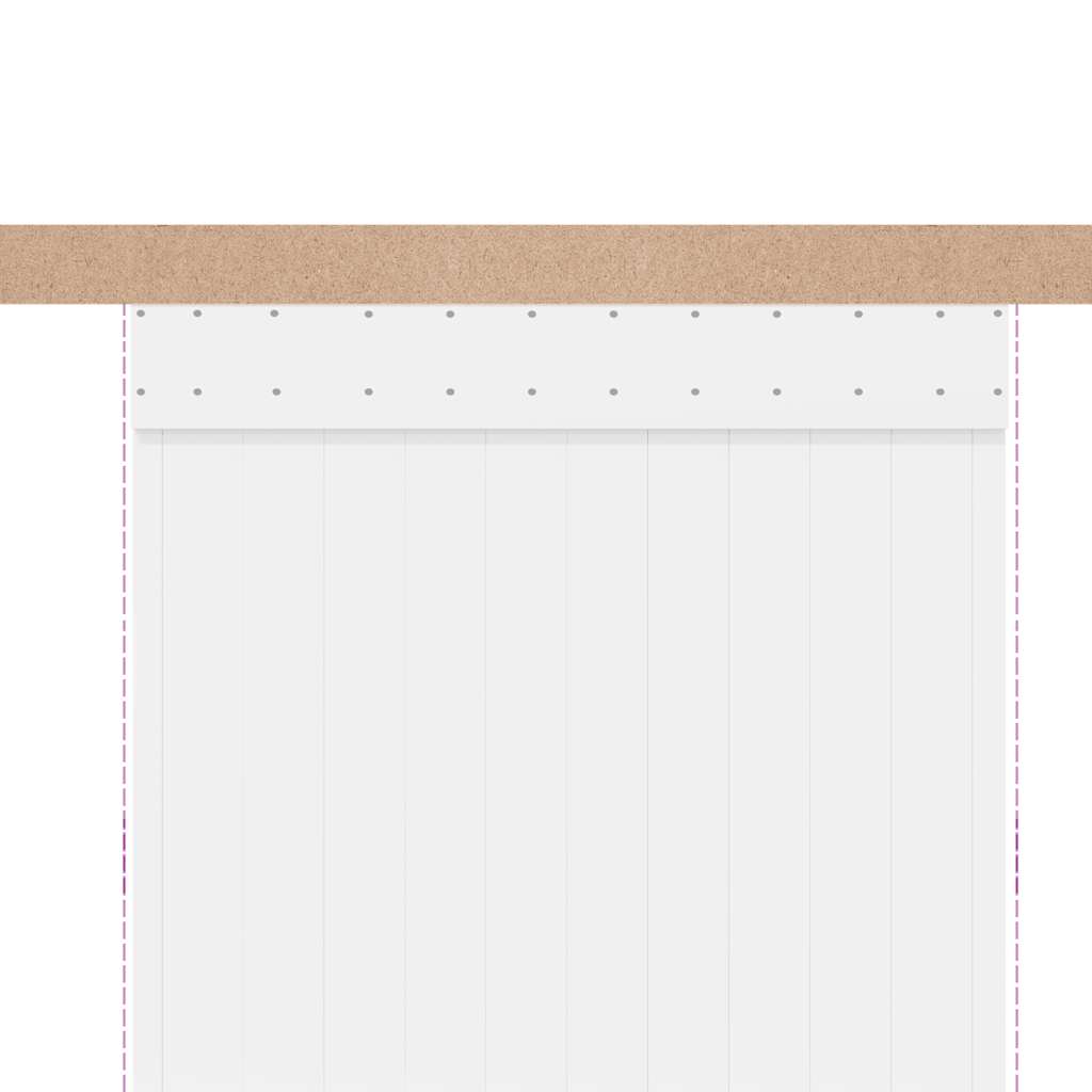 vidaXL Schiebetürbeschlag-Set 183 cm Aluminiumlegierung Silbern