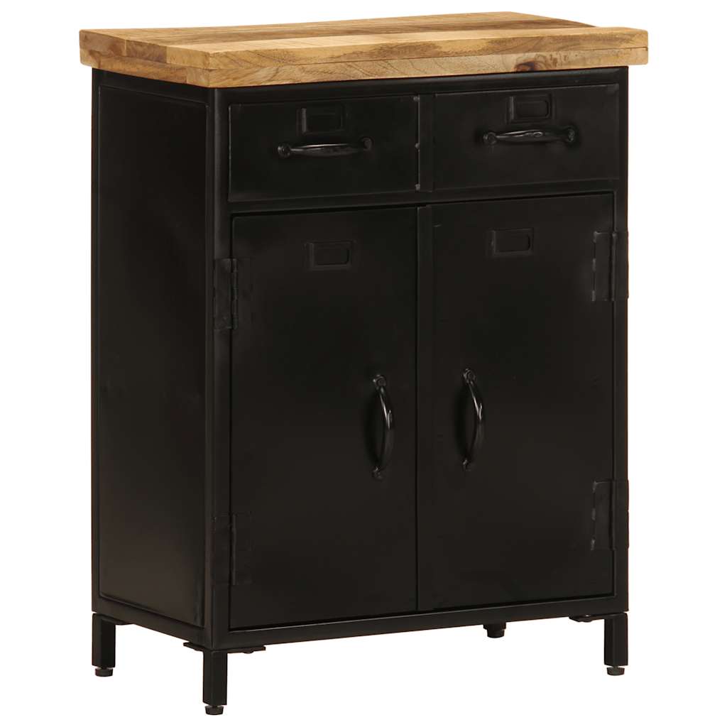 Sideboard 60x30x76 cm Raues Mangoholz