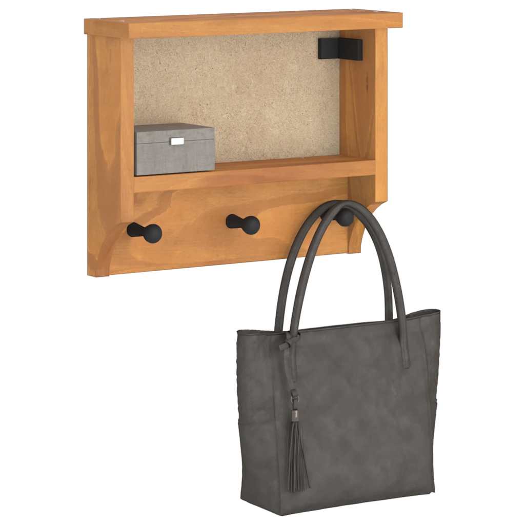 vidaXL Wandgarderobe SANDNES 45x12x35 cm Massivholz Kiefer