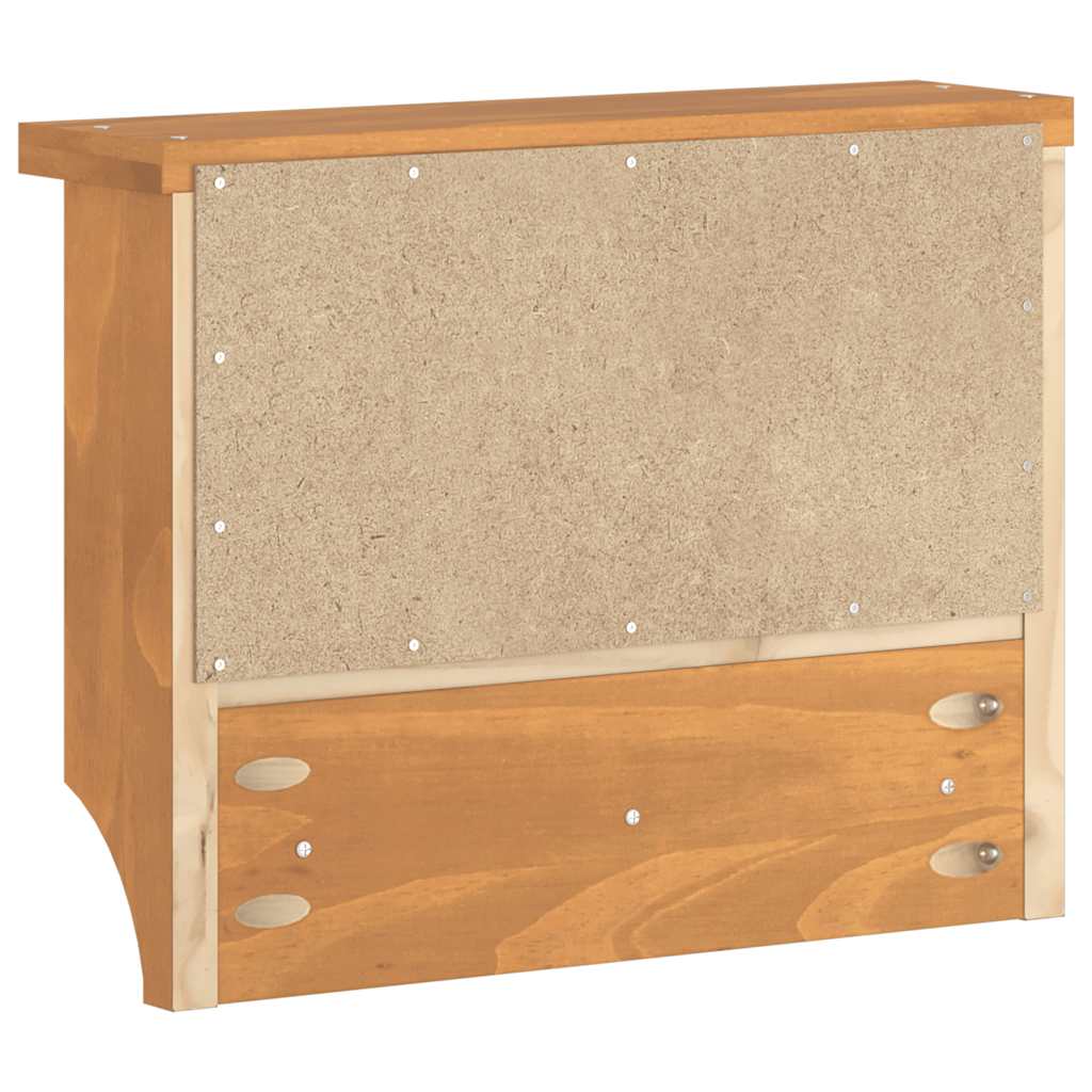vidaXL Wandgarderobe SANDNES 45x12x35 cm Massivholz Kiefer