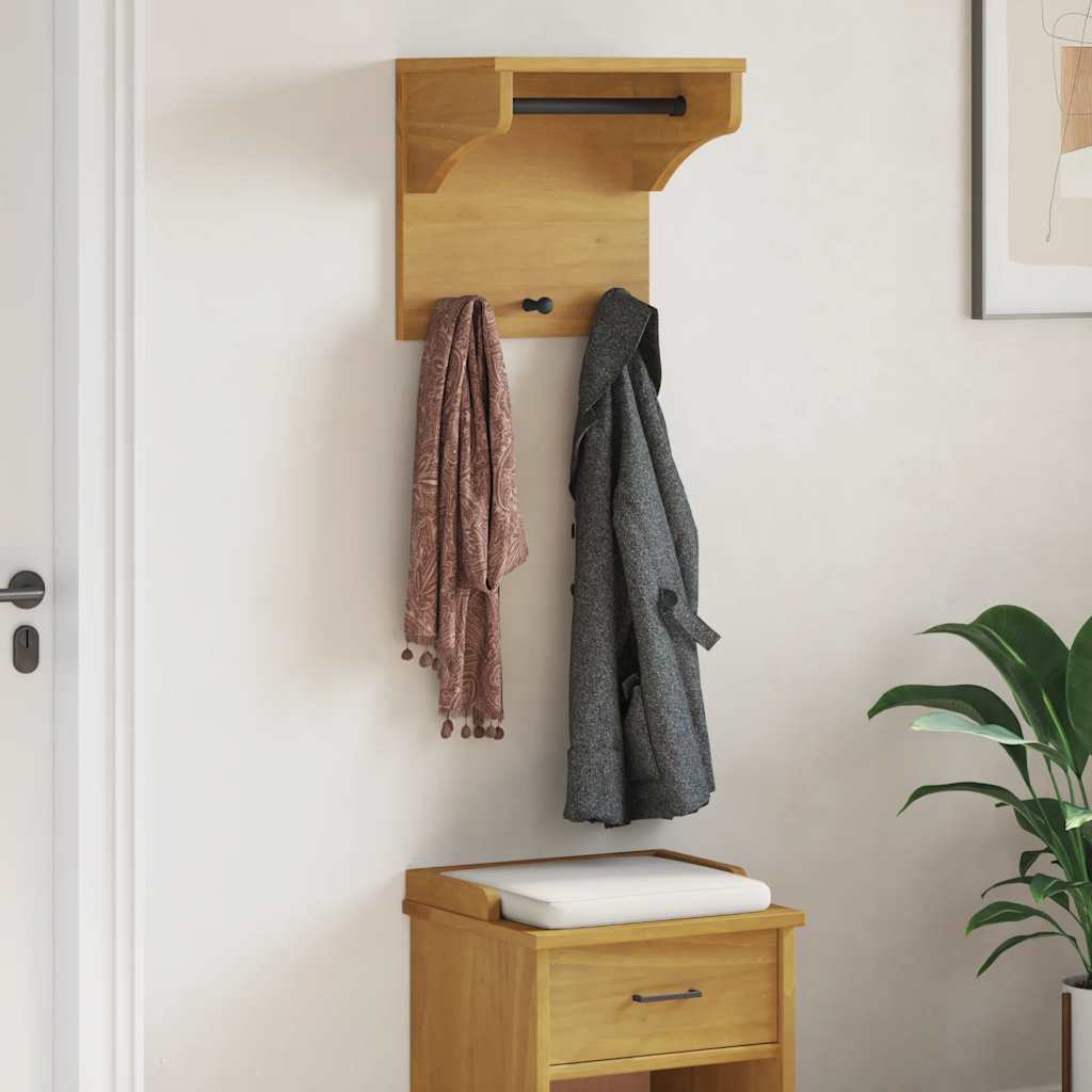 vidaXL Wandgarderobe SANDNES 43x30x42 cm Massivholz Kiefer
