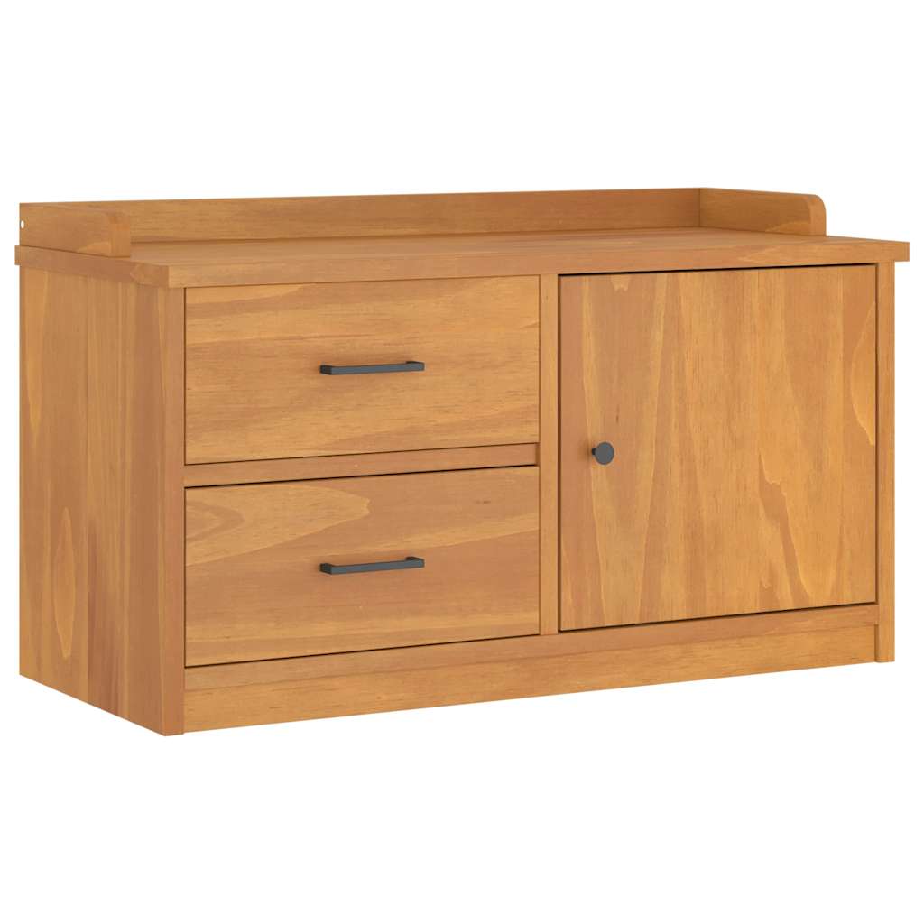vidaXL Flurbank SANDNES 87x40x50 cm Massivholz Kiefer