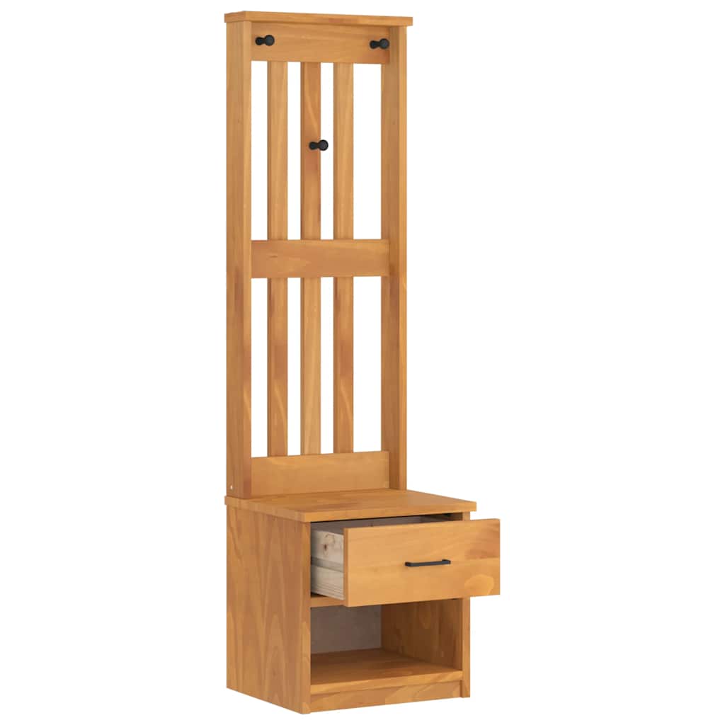 vidaXL Garderobenständer SANDNES 45x40x159,5 cm Massivholz Kiefer