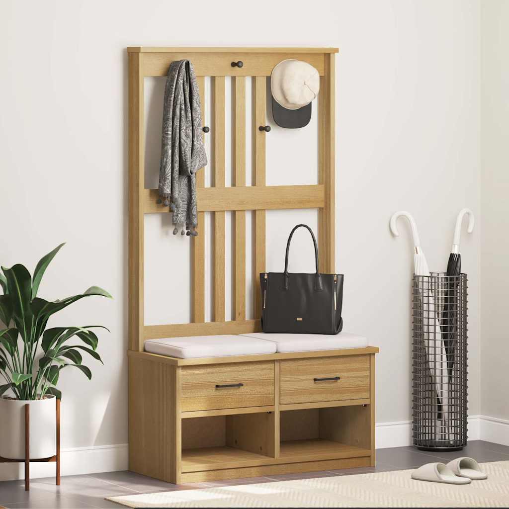 vidaXL Garderobenständer SANDNES 45x40x159,5 cm Massivholz Kiefer
