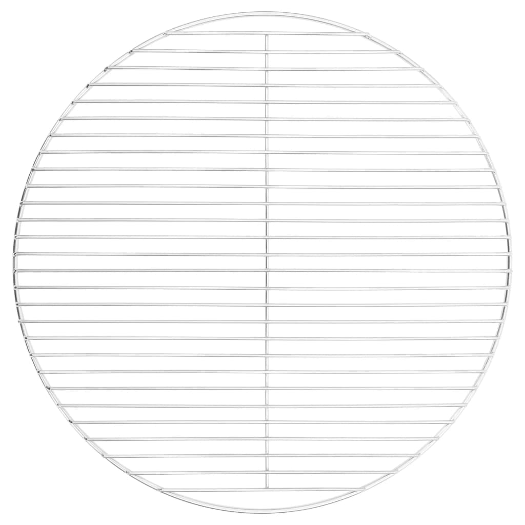 vidaXL Grillrost Rund Ø34,5 cm 304 Edelstahl