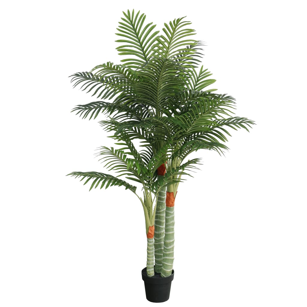 vidaXL Palme Künstlich mit 3 Stämmen Grün 85 cm PP