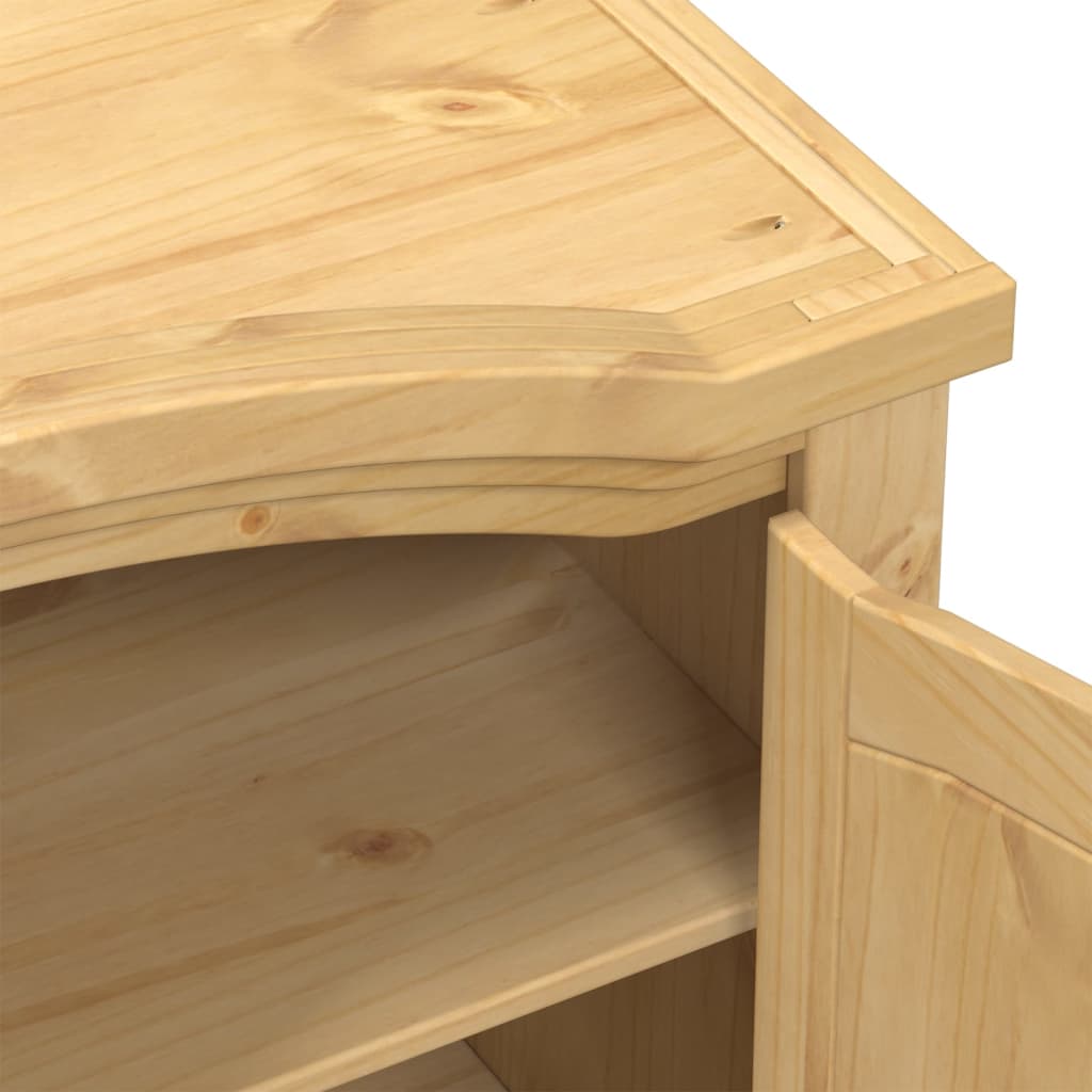 vidaXL Kleiderschrank Corona 194x52x186 cm Massivholz Kiefer