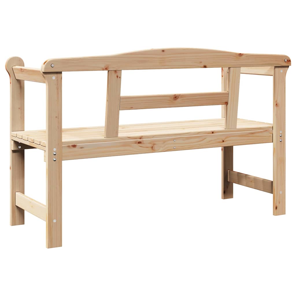 vidaXL Bank Outdoor Natur 119 x 44 x 76 cm Massives Kiefernholz