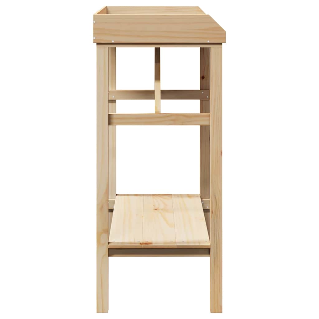 vidaXL Pflanztisch Natur 75 x 40 x 90 cm Massives Kiefernholz