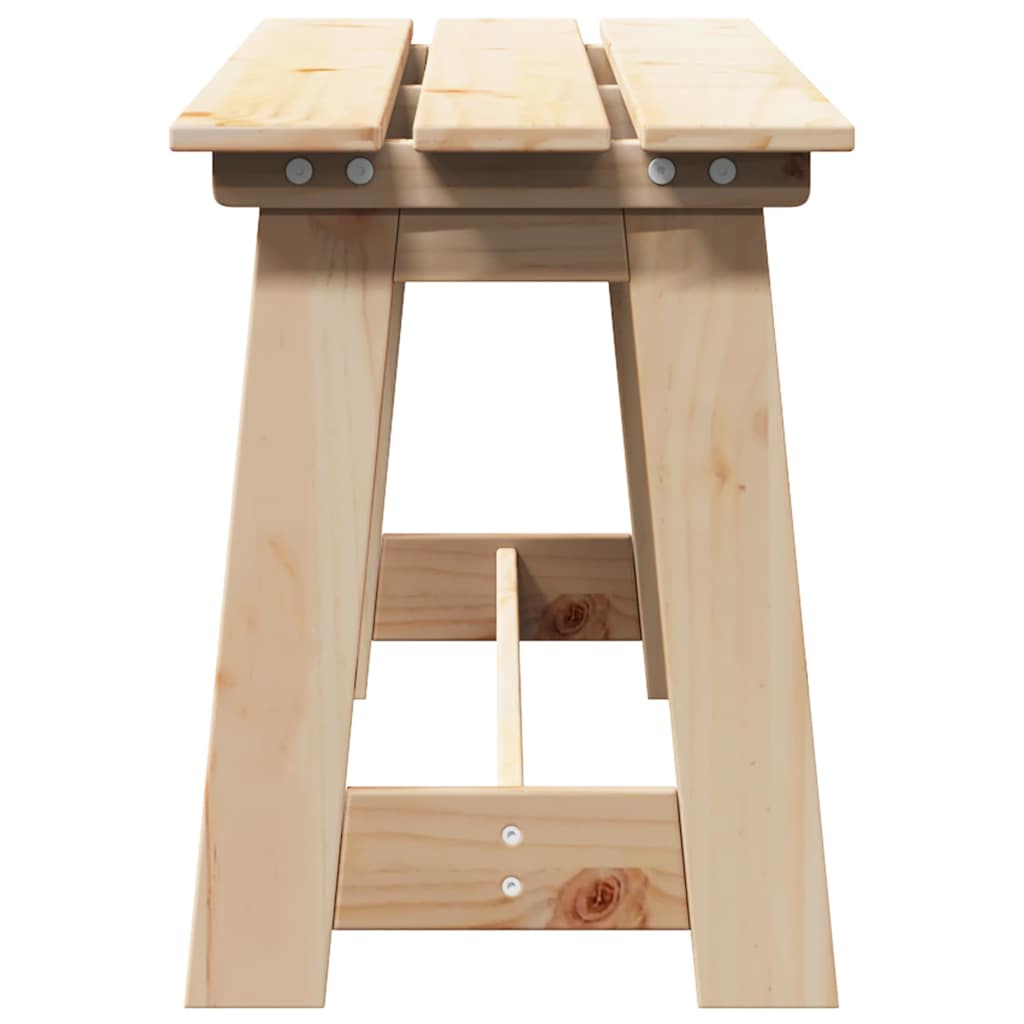 vidaXL Bank Outdoor Natur 119 x 47 x 35 cm Massives Kiefernholz
