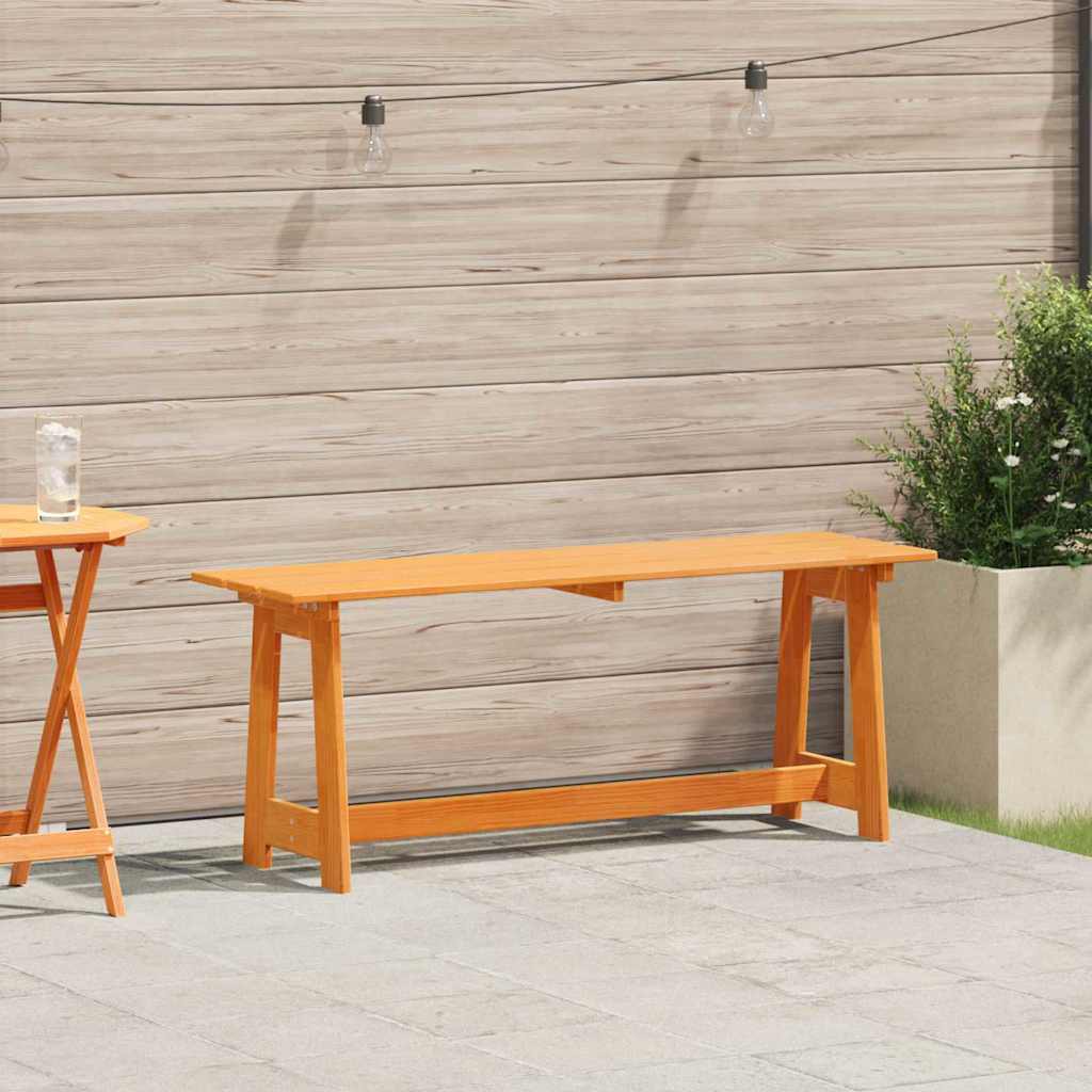 vidaXL Bank Outdoor Natur 119 x 47 x 35 cm Massives Kiefernholz