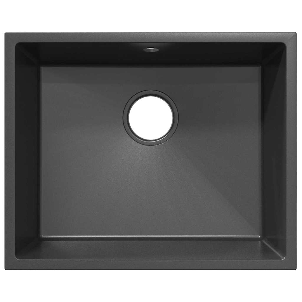 vidaXL Küchenspüle Grau 54 x 44 x 20 cm Granit