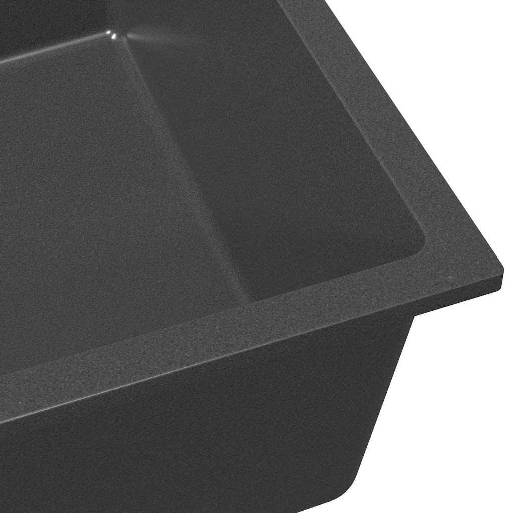 vidaXL Küchenspüle Grau 54 x 44 x 20 cm Granit